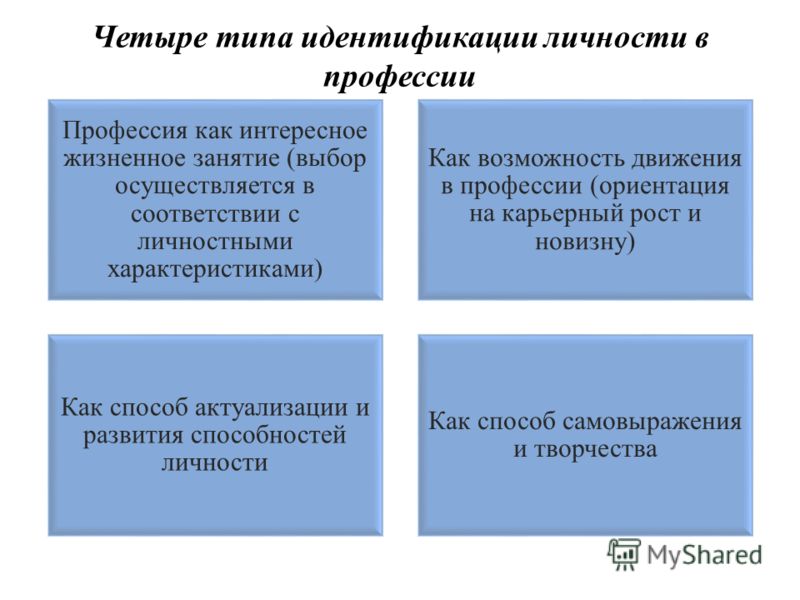 Идентичность личности. Типы идентификации в профессии. Типы идентификации личности. Виды личностной идентичности. Отождествление личности вилы.