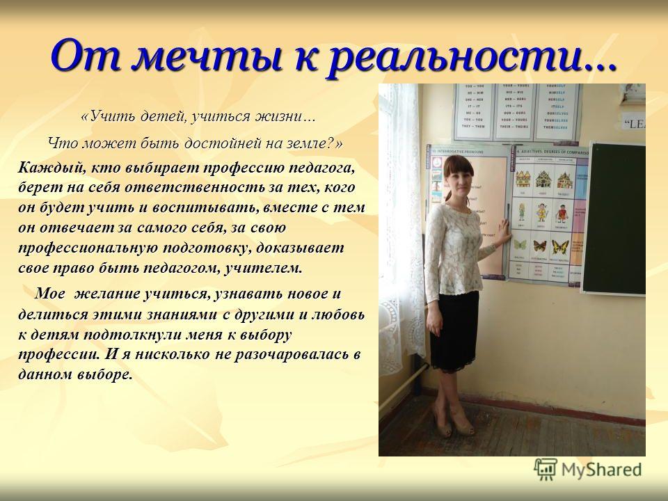 Презентация учителя на конкурс