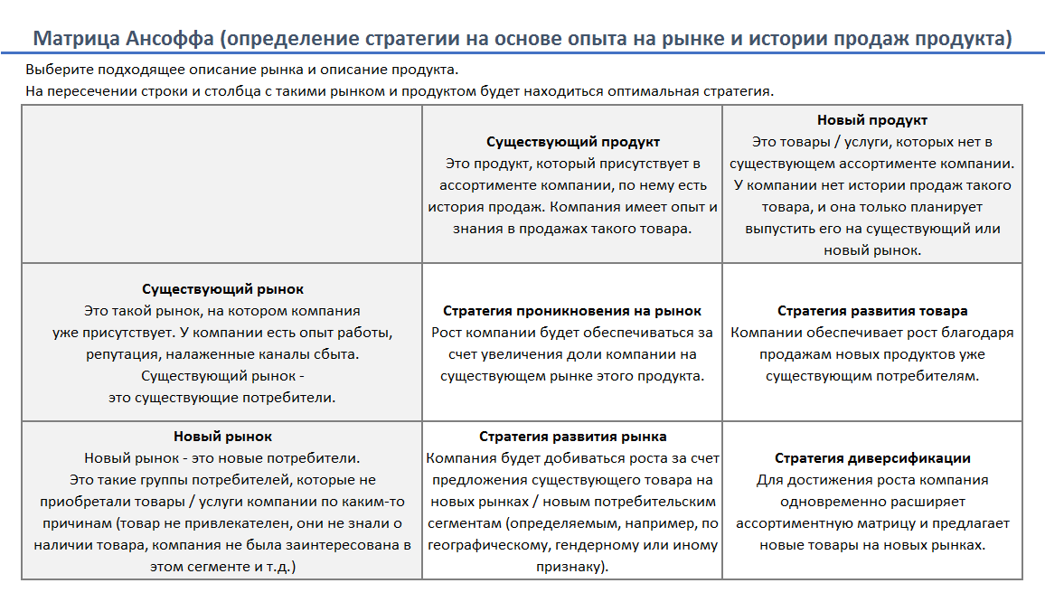 Стратегия развития компании образец