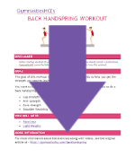 How to do a back handspring