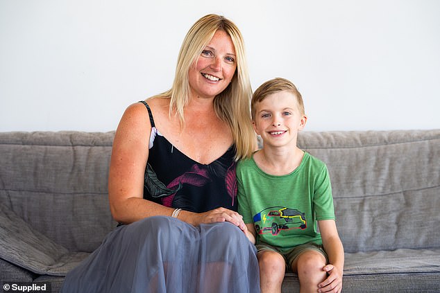 His mother, Kristy Sturgess (left) said at the age of seven, Jack wrote on his pillow he 