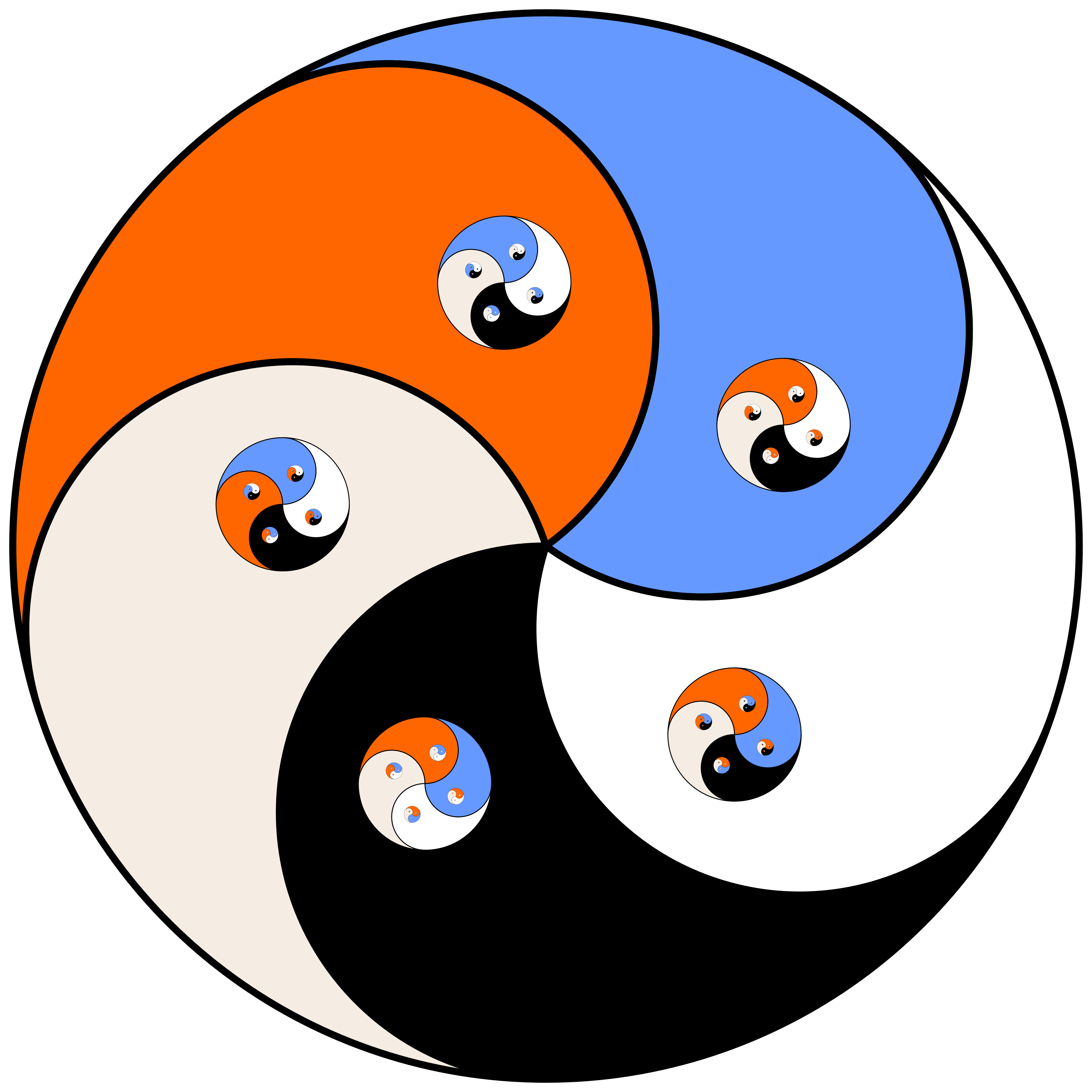 Инь Янь символ тройной. Инь Янь рисунок. Yin and yang