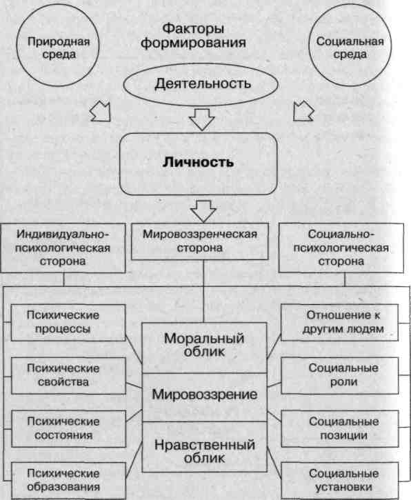 Структура личности схема психология