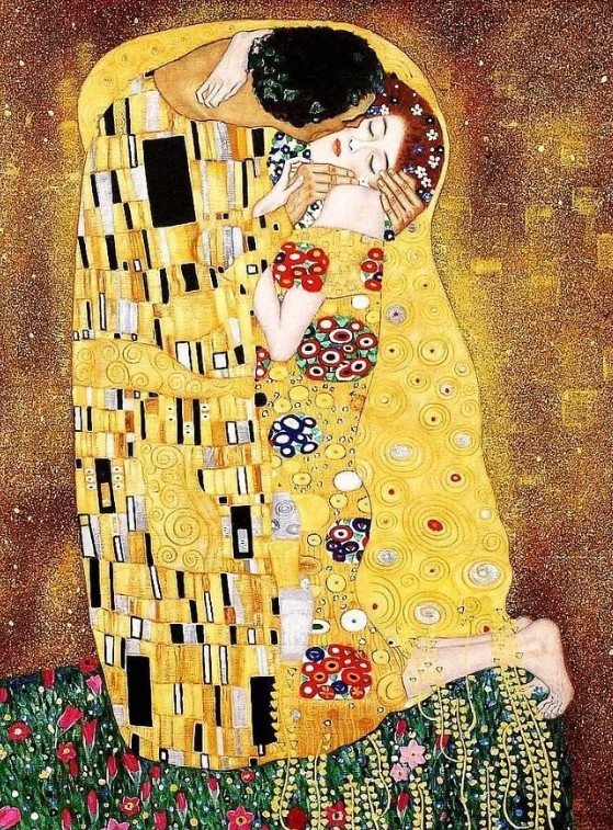 Густав Климт. Поцелуй. 1908