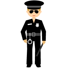 Illustration of a police officer